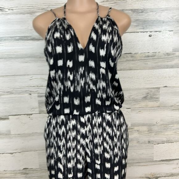 Parker Silk Abstract Print Jumpsuit Women’s Size Small - Picture 2 of 7